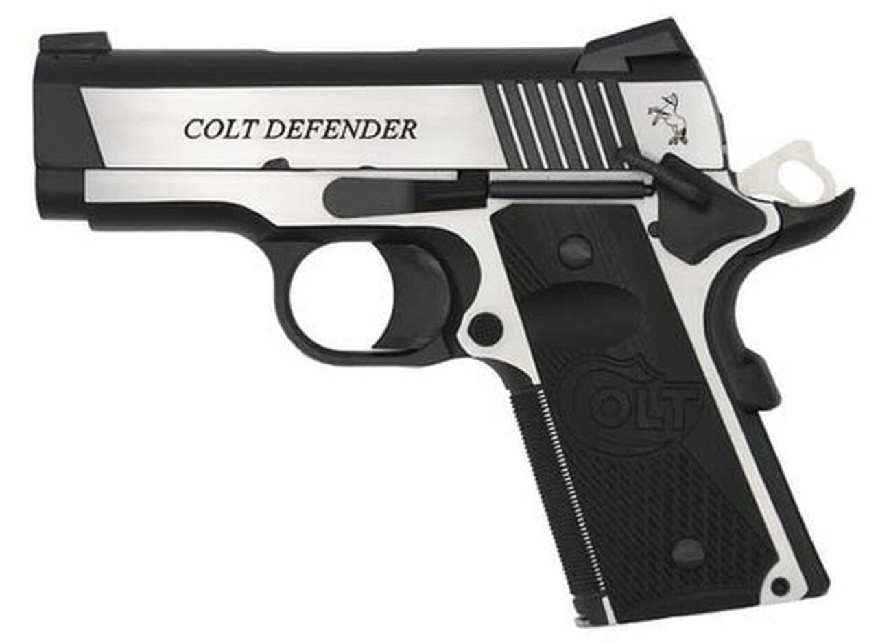 Colt Combat Elite Defender 1911 45 ACP, 3″ Barrel, Night Sights, 8rd Mag