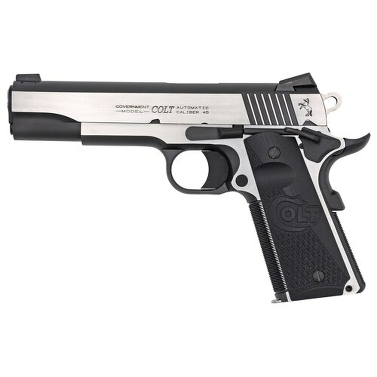 Colt Combat Elite Government 1911 45 ACP, 5″ Barrel, SS Frame, G10 Grips, 8Rd Mag, Beavertail Grip Safety, Ambi Safety, Night Sights