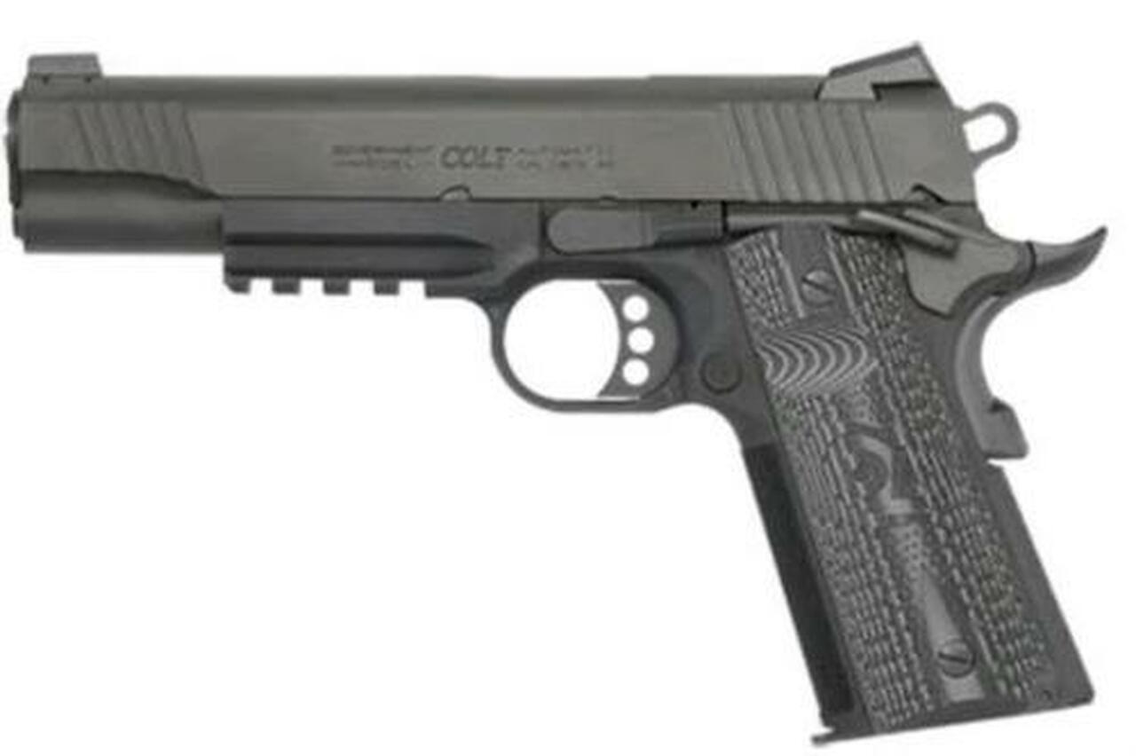 Colt Combat Unit Rail Gun 9mm 5″ Barrel Black IonBond Finish
