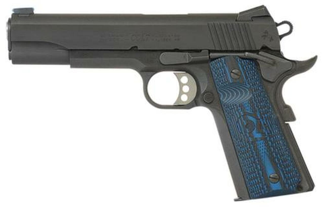 Colt Competition 45 ACP 5″ Barrel Fiber Optic Front Sight G10 Grip 8 Round Mag