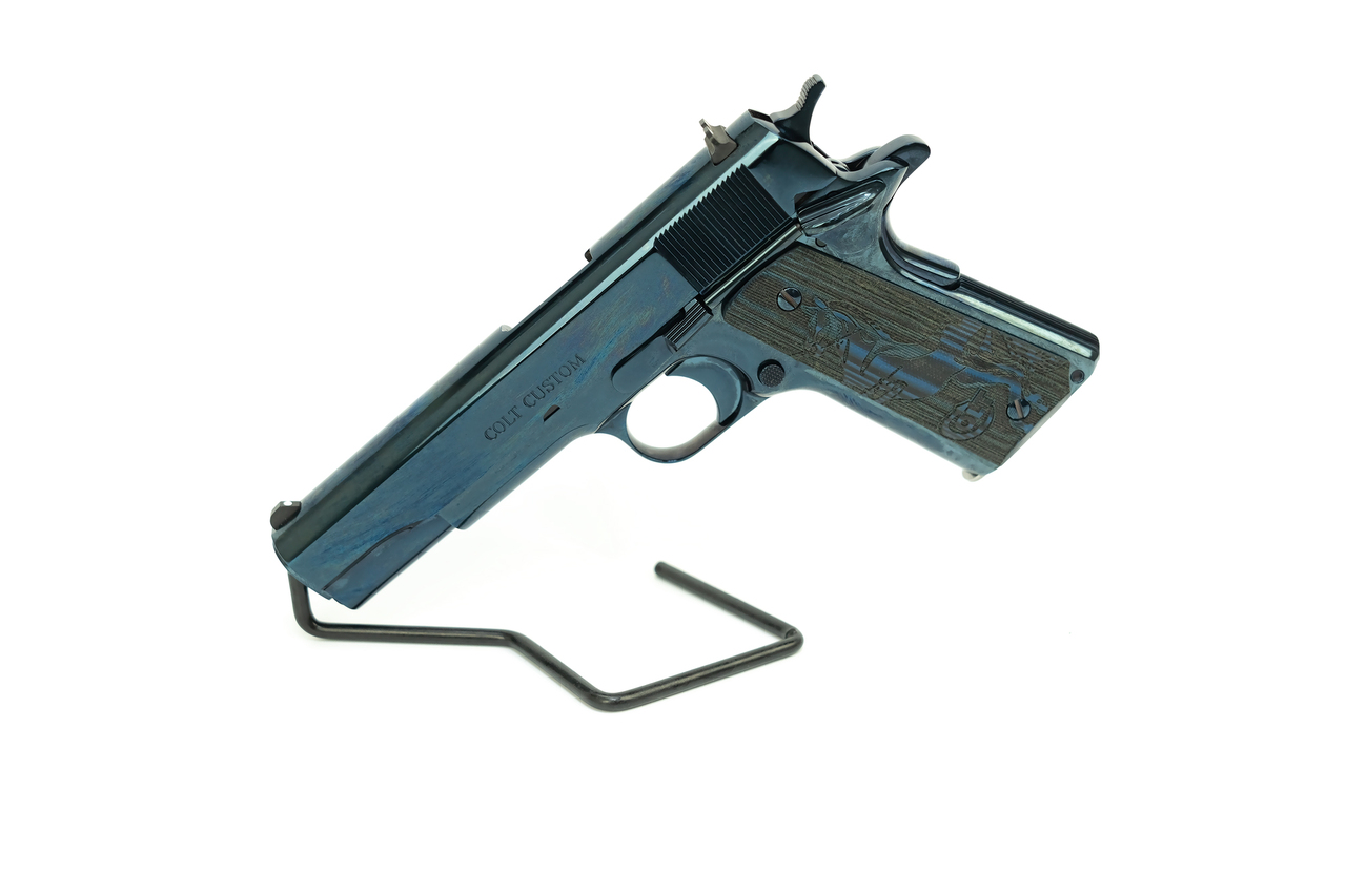Colt Custom Series 80 1911 Government .38 Super, 5″ Barrel, Cobalt Blue, TALO Exclusive