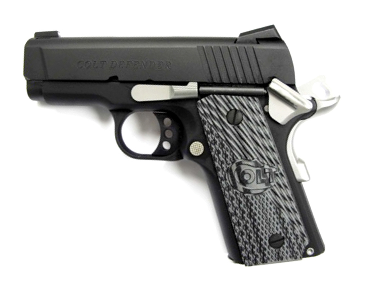Colt Defender 1911 45 ACP 3″ Barrel Bead Blast Finish 7rd Mag