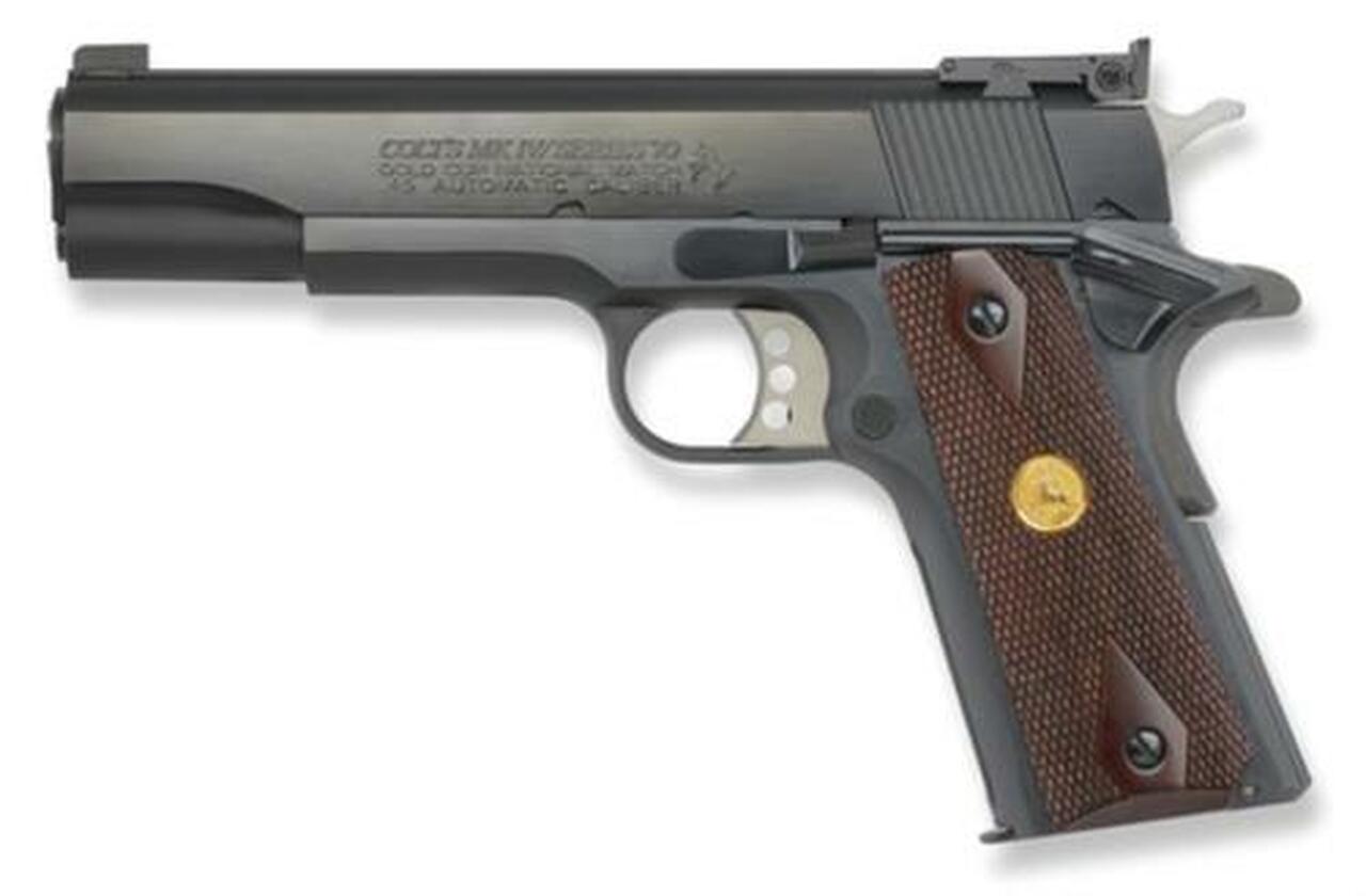 Colt Gold Cup National Match Series 70 45 ACP 5″ Match Barrel Target Sights 7 & 8rd Mags