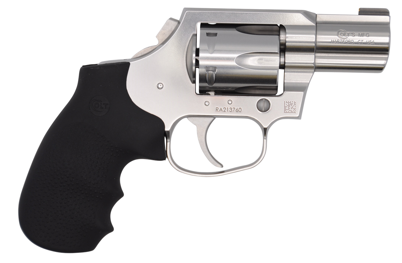 Colt King Cobra Carry Revolver 357 Mag/38 Special 2″ SS Barrel Black Hogue Overmolded Grip