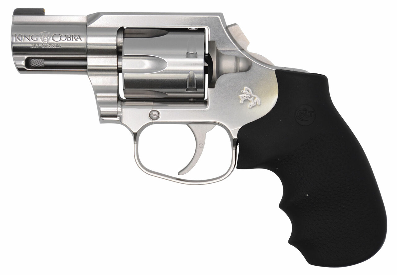 Colt King Cobra Carry Revolver 357 Mag/38 Special 2″ SS Barrel Black Hogue Overmolded Grip