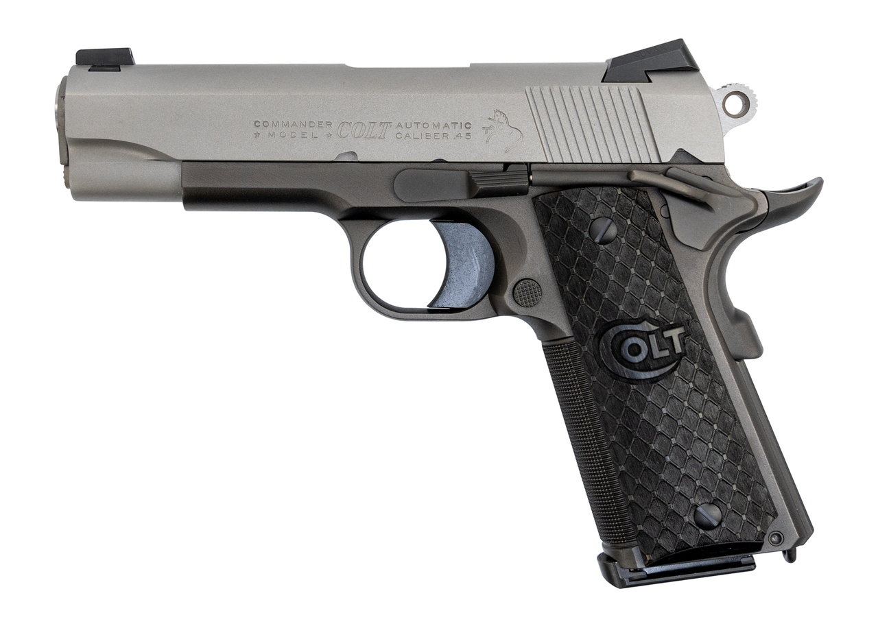 Colt Lightweight Commander 1911, 1 of 100, PVD Frame, STS Slide, Front NS