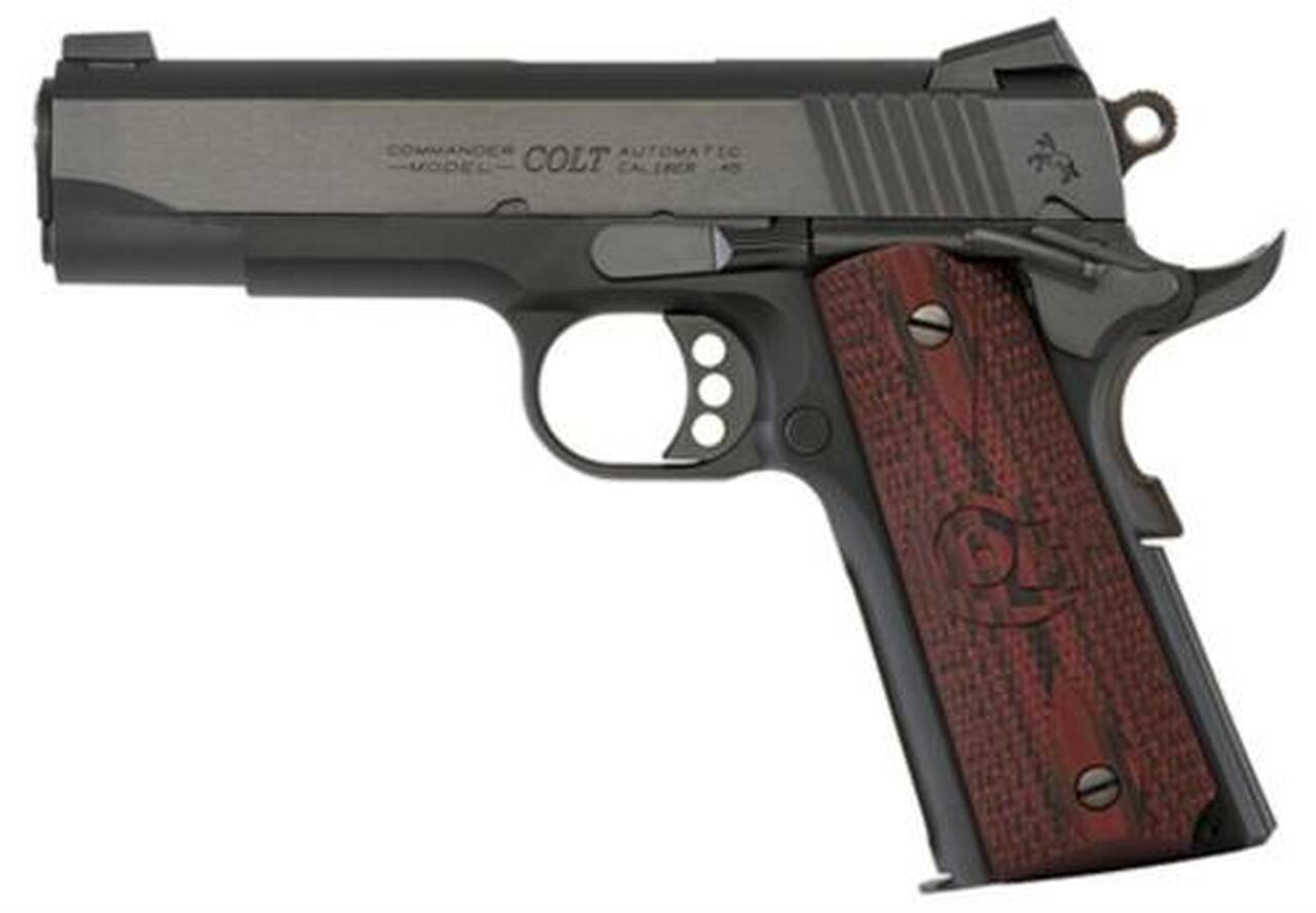 Colt Lightweight Commander 9mm 4.25″ Barrel Blue Finish Novak Sights G10 Grips 8rd Mag