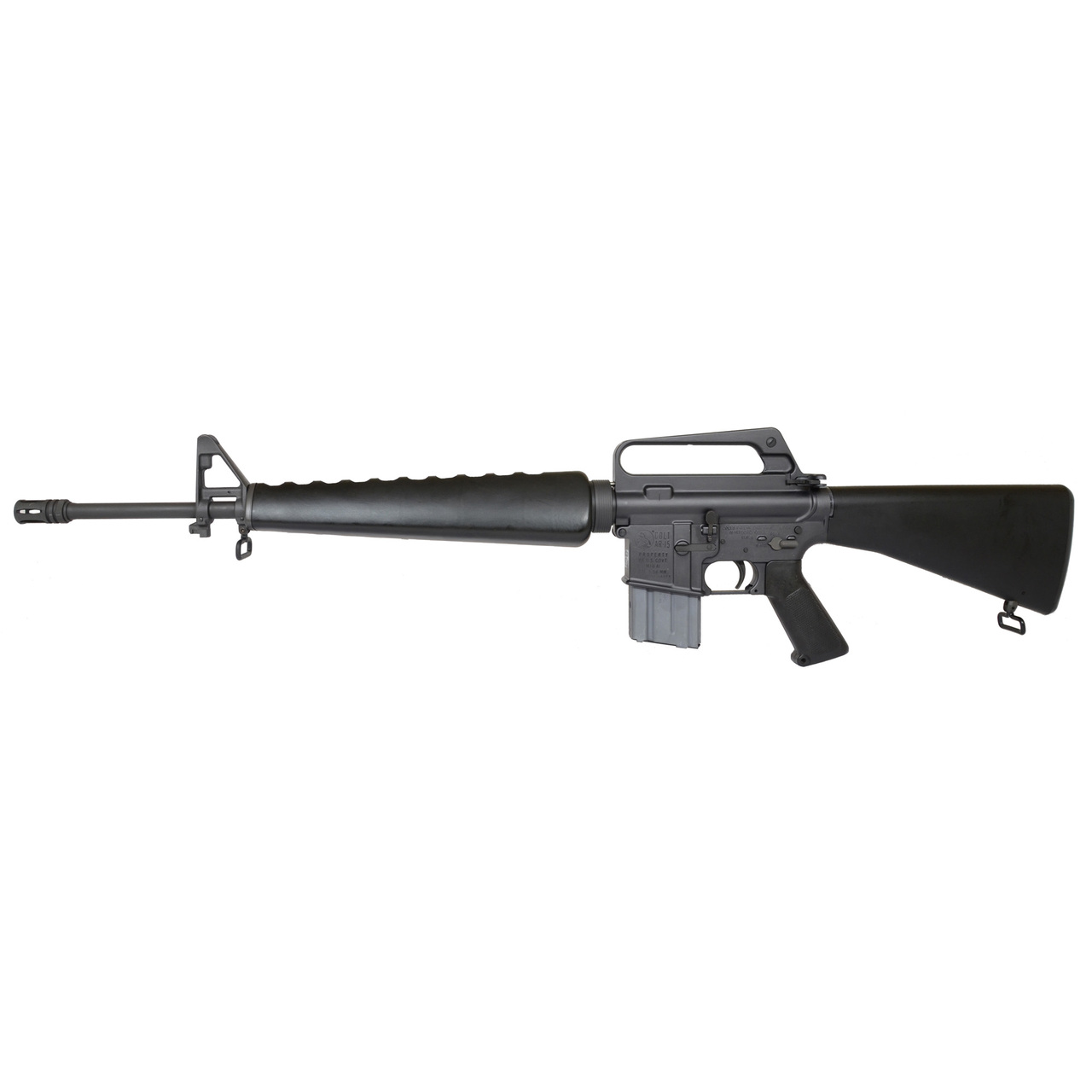 Colt M16A1 Reissue 5.56x45mm, 20″ Barrel, A1 Fixed Sights, Government A1 Grip, Black, 20rd