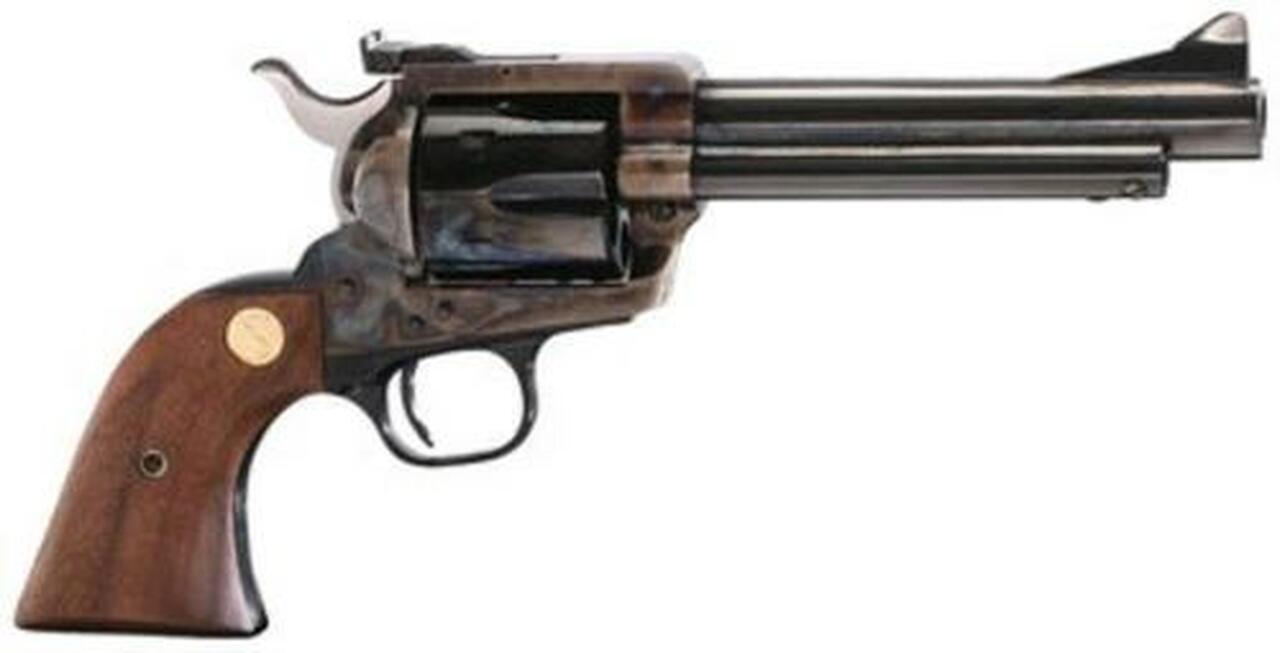 Colt New Frontier Revolver, .45 Colt, 5.5″, Walnut, Medallion Grip, Royal Blue Finish, 6rd
