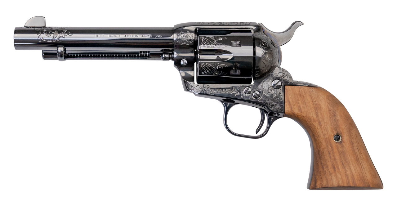 Colt SAA .45 LC, 5.5″ Barrel, Hand Engraved, Blued, 1 of 5 Talo Exclusive
