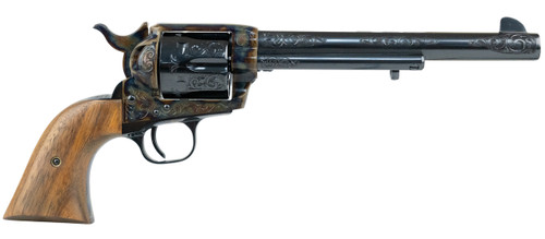 Colt Single Action Army Limited Edition 150th Anniversary 45 Colt, 7.5″ Barrel, Case Hardened Frame, Engraved Cylinder/Barrel, Walnut Grip, 6rd