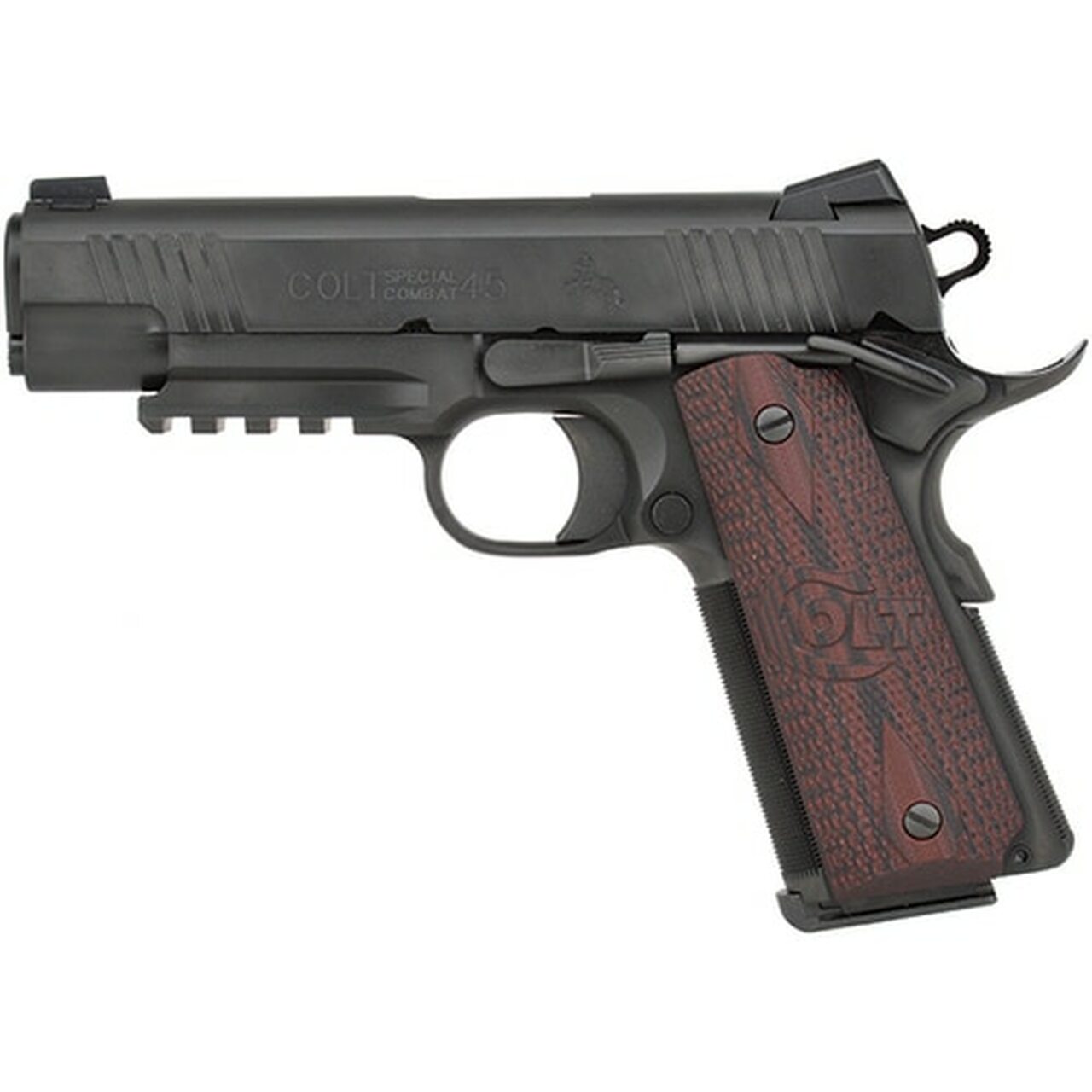 Colt Special Combat Rail Commander, 45 ACP, 4.25″, 7rd, Blued, G10 Grips