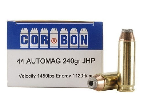 Cor Bon Hunter .44 Remington Mag, 240gr, Jacketed Hollow Point, 20Bx/25Cs