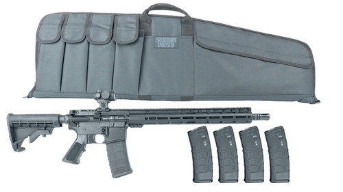 Core 15 Scout Package 5.56/.223, 16″ Barrel, Black, 5 P-Mags, Sousa Optics Micro Red Dot, Blackhawk Tactical Carbine Case, 30rd
