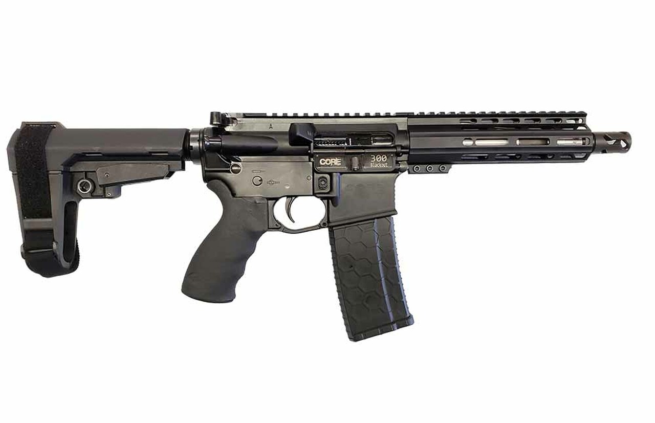 Core 15 Truck Gun Roscoe AR-15 Pistol .223/5.56mm, 7.5″ Barrel, 30 Rd Mag