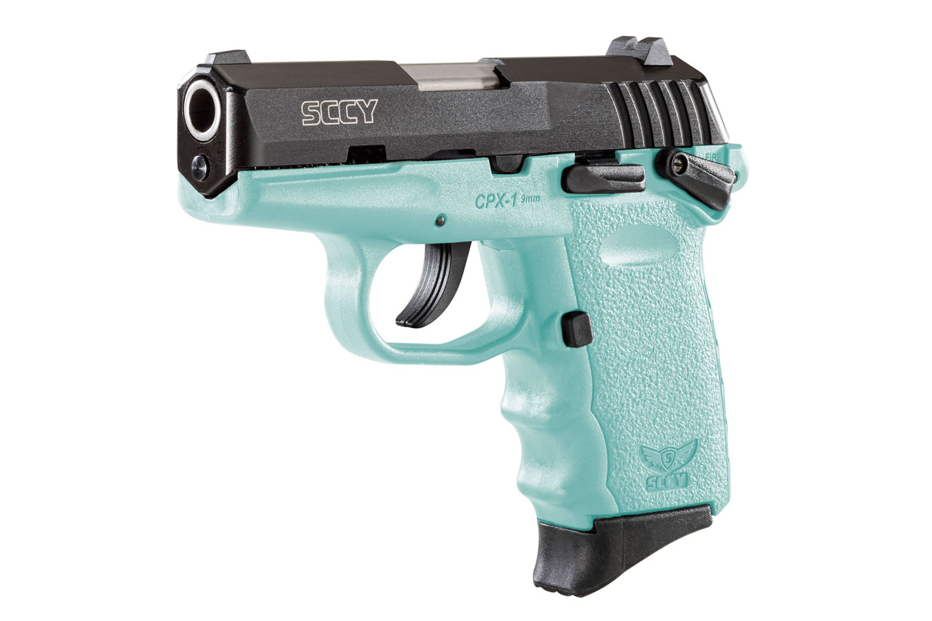 CPX-1 9mm Pistol with Blue Frame and Black Nitride Finish