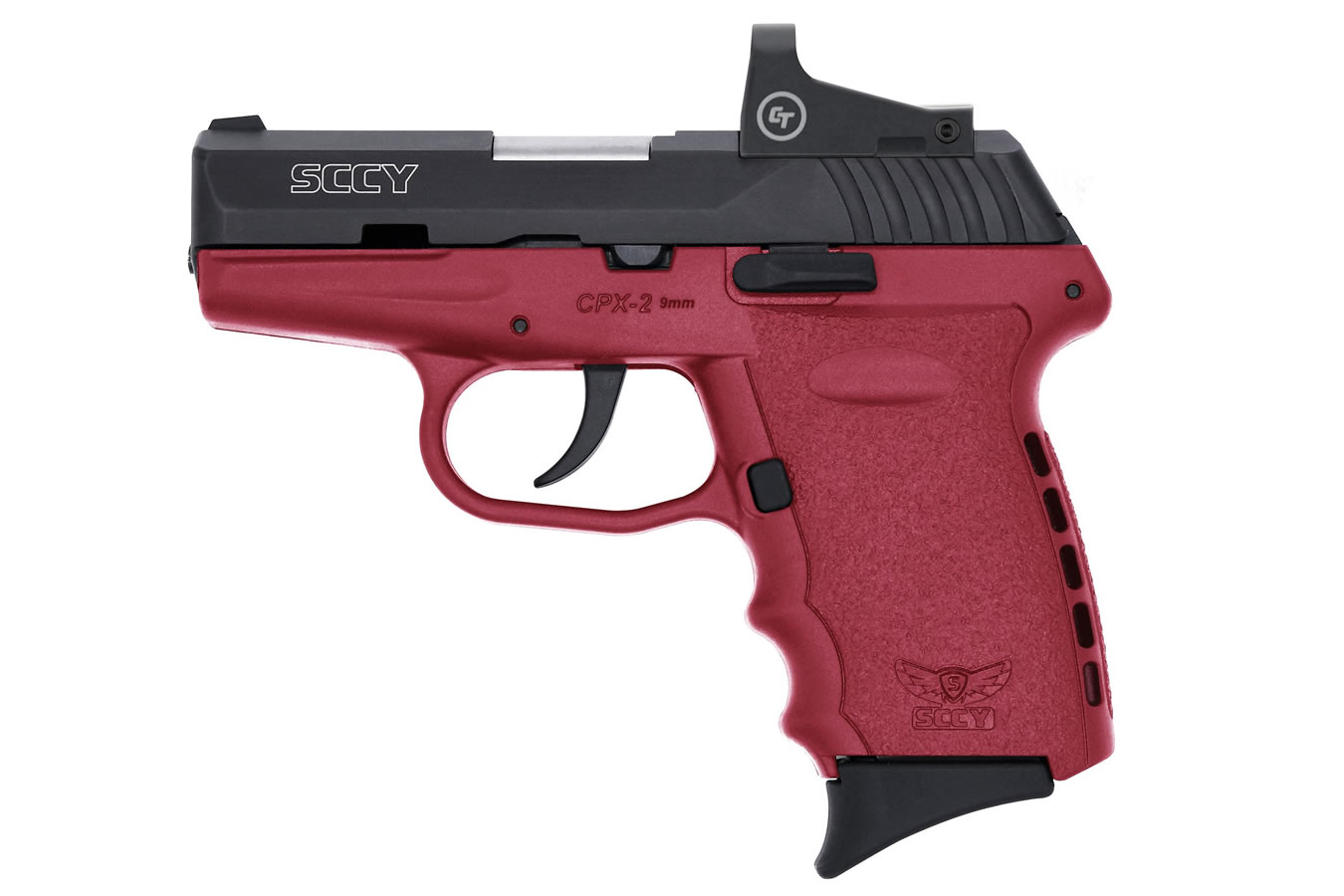 CPX-2 9mm Pistol with Crimson Frame and Crimson Trace Red Dot