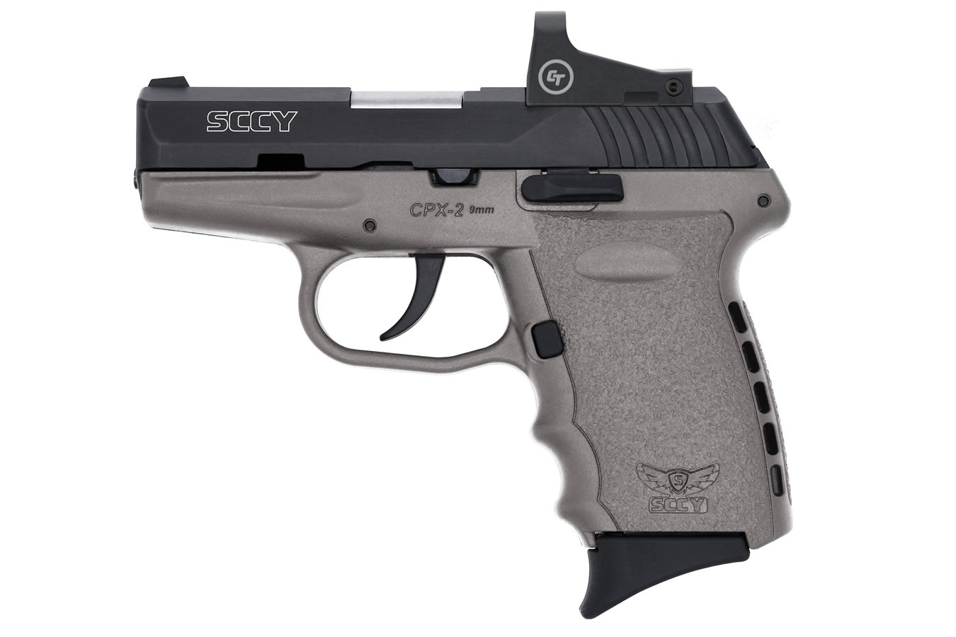 CPX-2 9mm Pistol with Gray Frame and Crimson Trace Red Dot