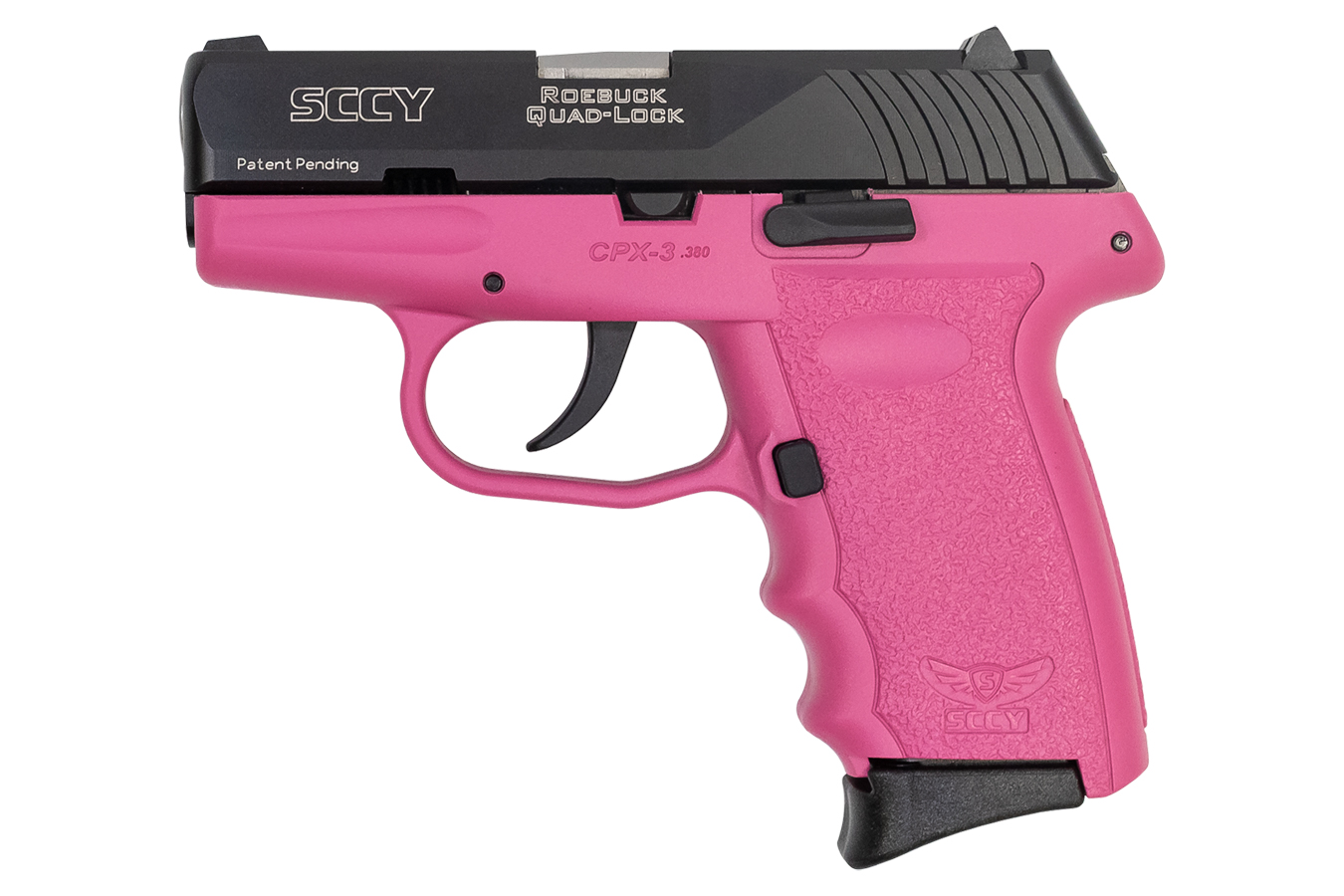 CPX-3 380 Auto Pistol with Pink Frame and Black Slide