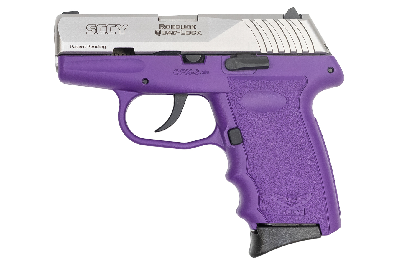 CPX-3 380 Auto Purple Frame and Stainless Slide