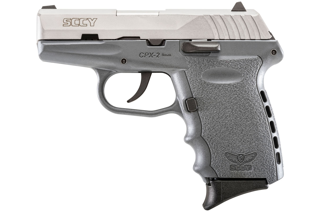 CPX2 9mm with Sniper Gray Frame and Stainless Steel Slide