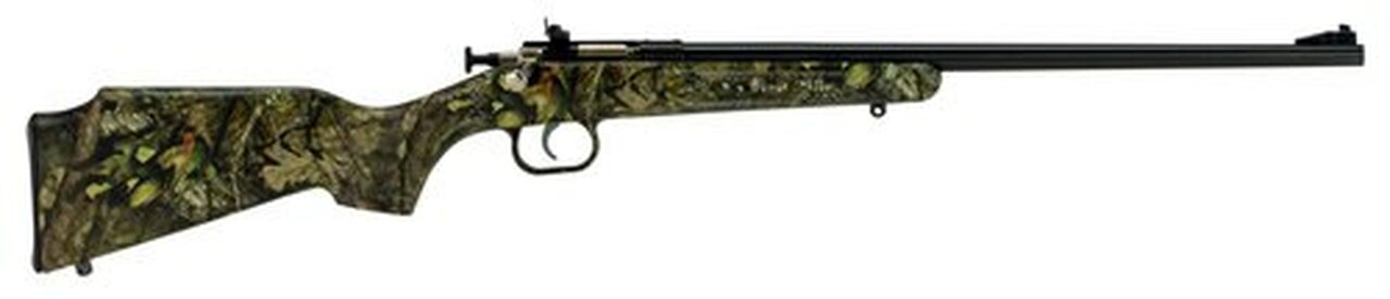 Crickett Synthetic 22LR, 16.125″ Barrel, Synthetic Mossy Oak Break-Up Stock, Blued