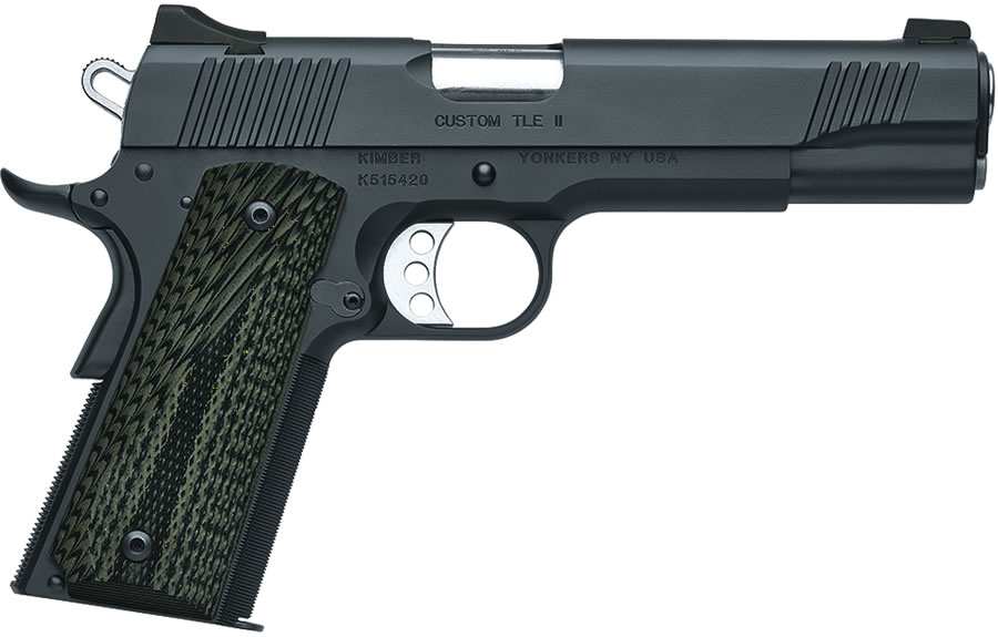 Custom TLE II 45 Auto with Night Sights and G10 Grips