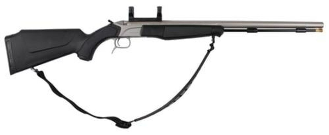CVA Accura MR .50 Caliber 25″ Fluted Stainless Steel Barrel One Piece Dead-On Mount Black Compossite Stock
