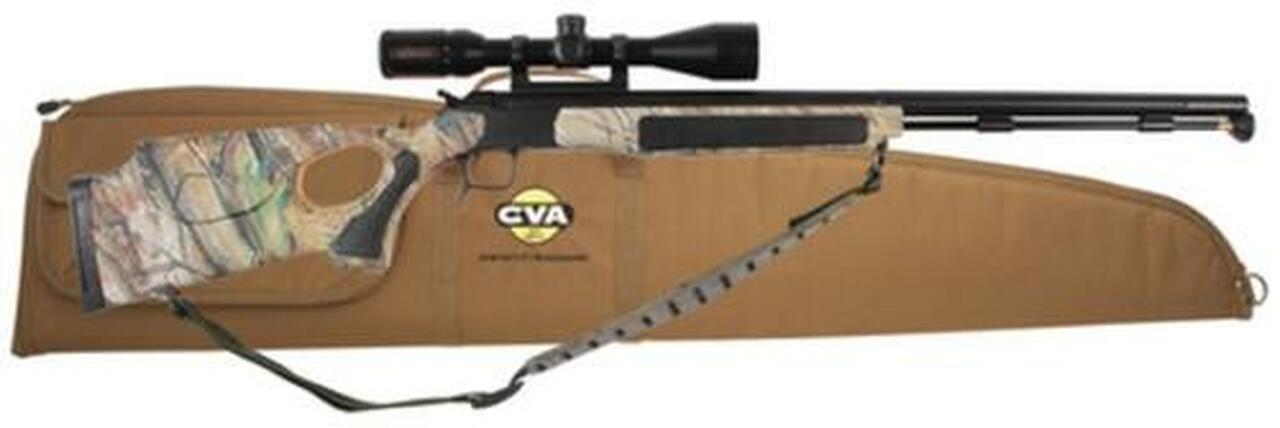 CVA Accura V2 Muzzleloader .50 Caliber 27″ Fluted SS Barrel KonusPro Scope Mounted