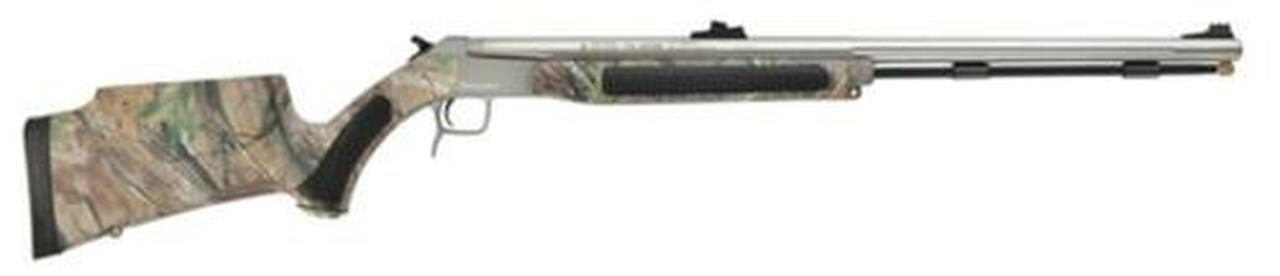 CVA Accura V2 Muzzleloader .50 Caliber 27″ Fluted Stainless Steel Barrel Ambidextrous Composite Stock Realtree APG Camouflage Finish Fiber Optic Sights