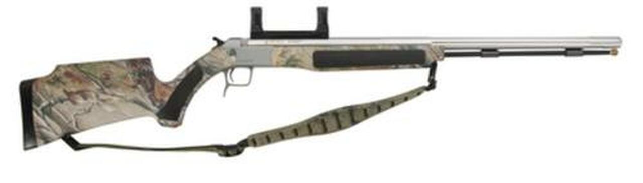 CVA Accura V2 Muzzleloader .50 Caliber 27″ Fluted Stainless Steel Barrel Ambidextrous Composite Thumbhole Stock Realtree APG Camouflage Finish Integral Scope Mount