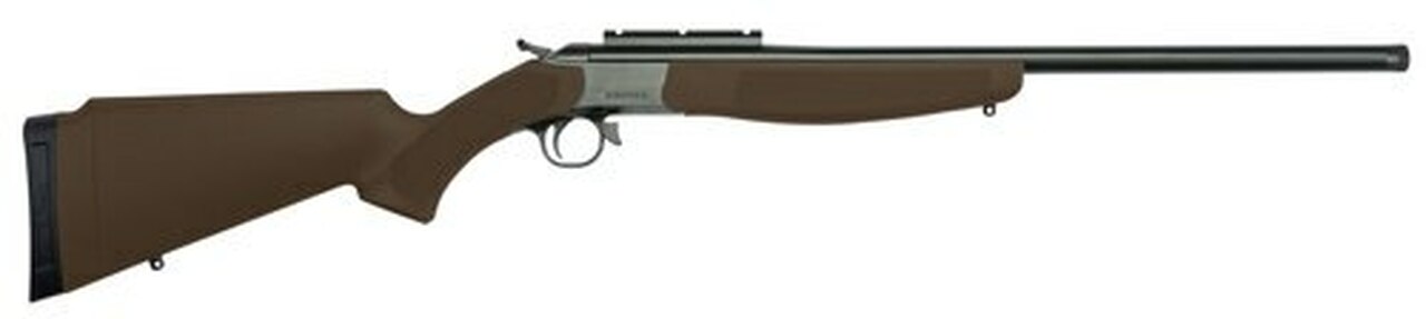 CVA Hunter 243 Win, Brown Compact Adjustable Stock, 1rd