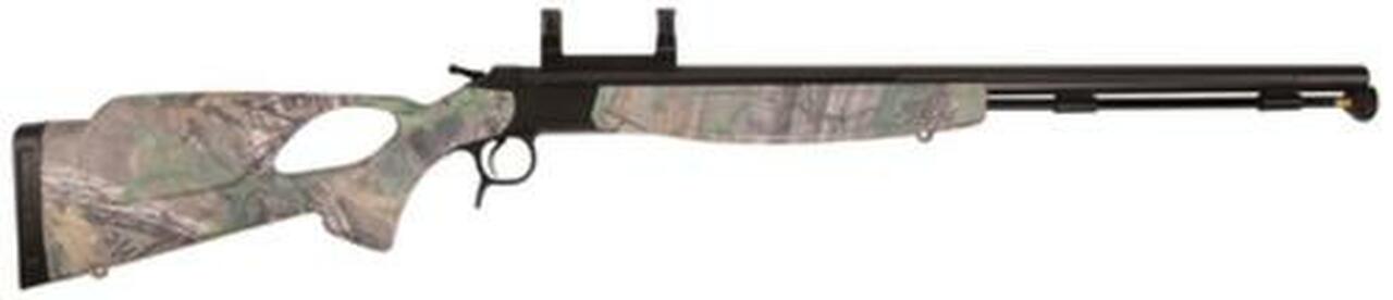 CVA Optima v2 209 Magnum Series .50 Caliber 26″ Fluted Barrel Nitride Finish Dead-On Mount Realtree Xtra Green Thumbhole Stock