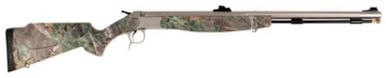 CVA Optima v2 209 Magnum Series .50 Caliber 26″ Stainless Steel Fluted Barrel Fiber Optic Sights Realtree Xtra Green Stock