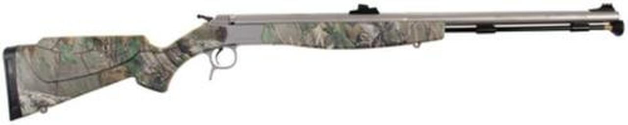 CVA Optima V2 Northwest .50 Cal, 26″ Barrel, Stainless Steel, Fiber Optic Sights, Realtree Xtra Green