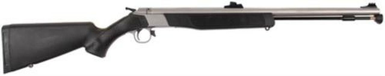 CVA Wolf Northwest .50 Caliber 24″ Barrel Stainless Steel Fiber Optic Sights Black Synthetic Stock