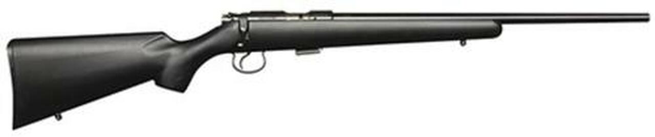 CZ 455 American, .22 WMR, 20.5″, 5rd, Black Synthetic Stock, Blued