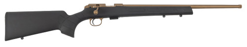 CZ 457 American 22 LR, 20″ Threaded Barrel, Cerakote Finish, Bronze, Black Stock, 5rd