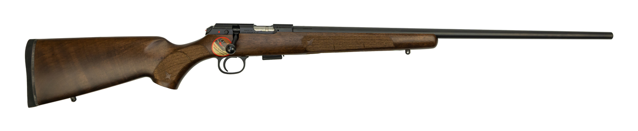 CZ 457 American Unfired-Blemished .22 LR, 24″ Barrel, Turkish Walnut, Black, 5rd