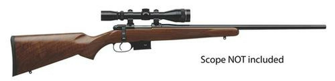 CZ, 527 American, 17 Hornet, 21.9″ Barrel, 1:9 Twist Rate, Blue Finish, Walnut Stock, 5 Rounds