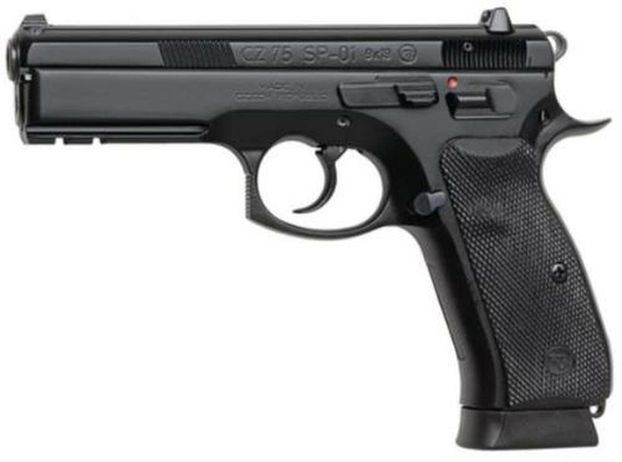 CZ 75 SP-01 cal. 9mm light rail safety black polycoat – 10rd magazines