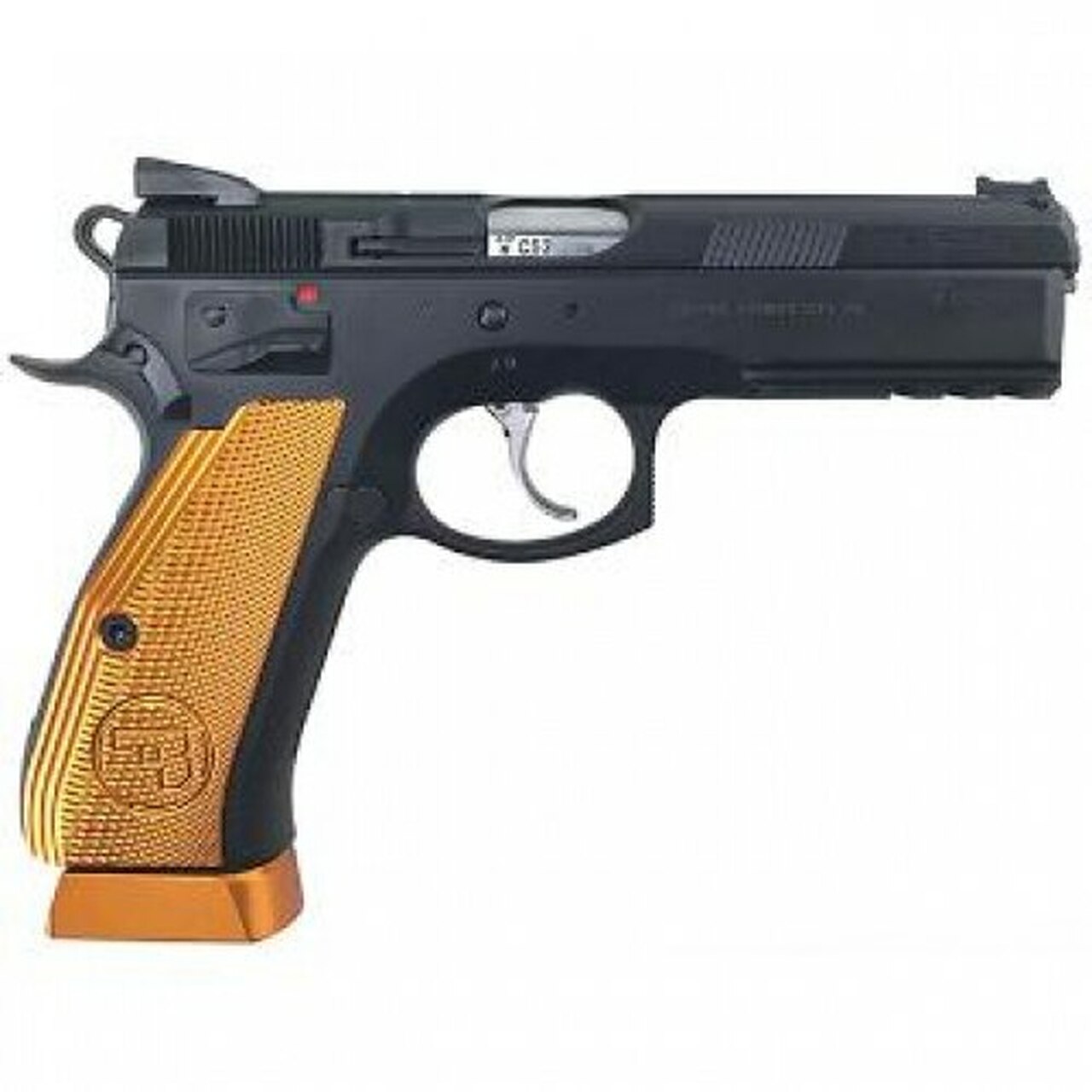 CZ Custom SP-01 Shadow Orange, 9mm, 4.6″ Barrel, 17rd, Orange Grips/Black