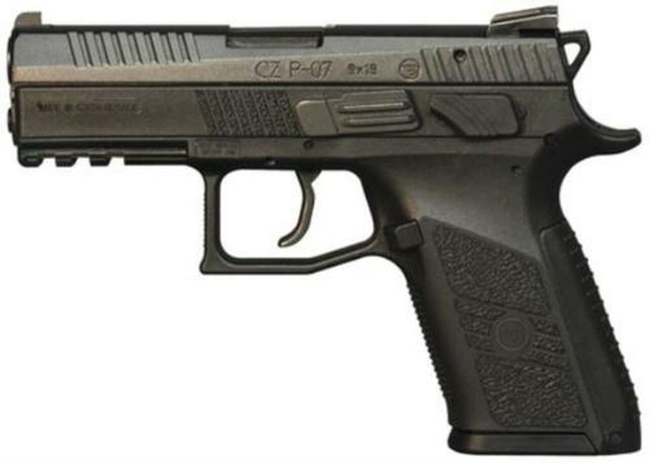 CZ P-07 9mm black polymer – interchangeable back straps – 10rd mags