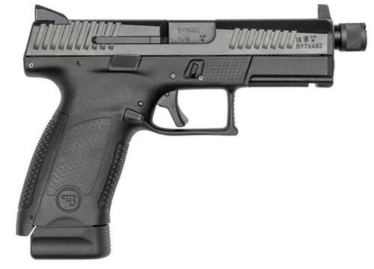 CZ P-10 Compact 9mm, 4.6″, 15rd, Black, Suppressor Ready