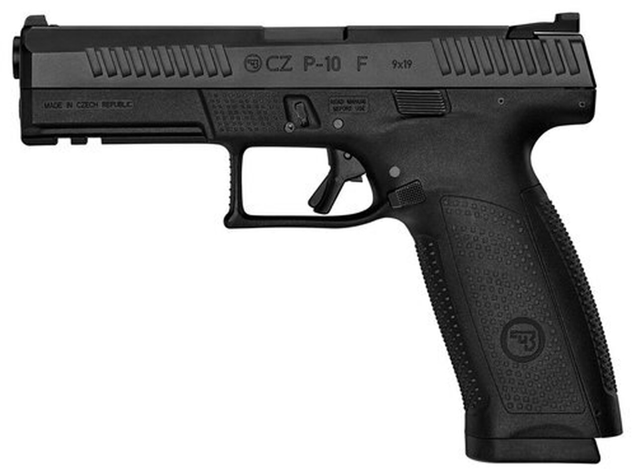 CZ P-10 Full Size, 9mm, 4.5″ Barrel, 19rd, Black