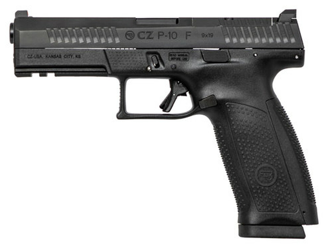 CZ P-10 Full Size 9mm, 4.5″ Barrel, 19rd, Optics Ready, Black