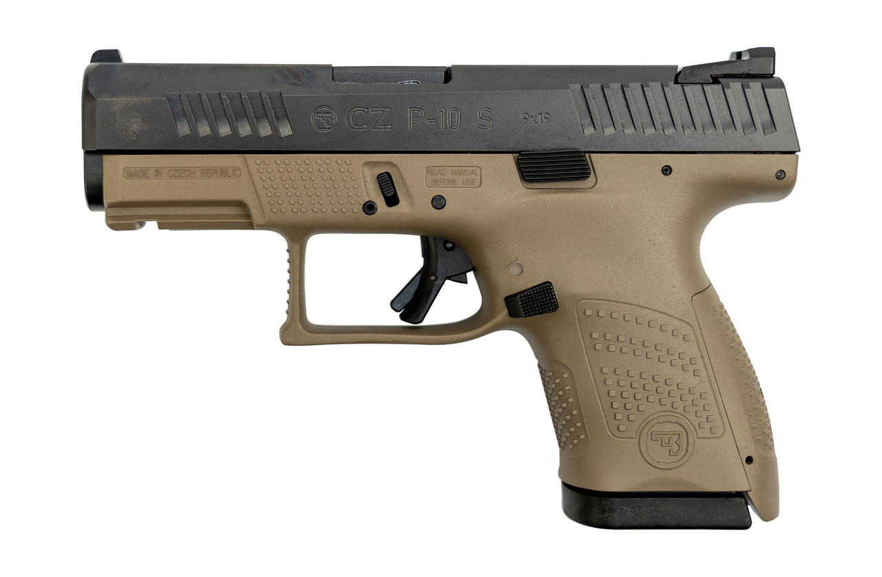 CZ P-10 Sub Compact 9mm, 3.5″ Barrel, Fixed Sights, Flat Dark Earth, 12rd