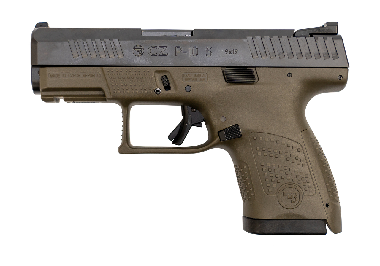 CZ P-10 Sub Compact 9mm, 3.5″ Barrel, Fixed Sights, OD Green, 12rd
