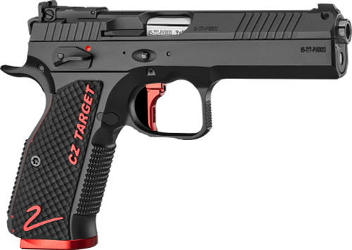 CZ Shadow 2 Target TALO 9mm, 5″ Barrel, Red Accents, G10 Grips, 17rd