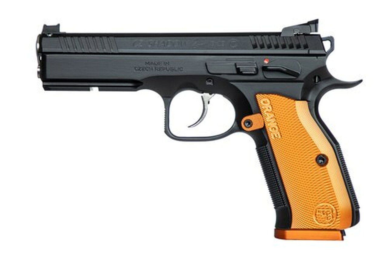 CZ SHADOW II ORANGE 9mm 4.9″ Barrel Aluminum Grips 17RD Mag